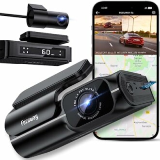Dash Cam Front and Rear 4K Review - Built-in WiFi, GPS, Voice Control